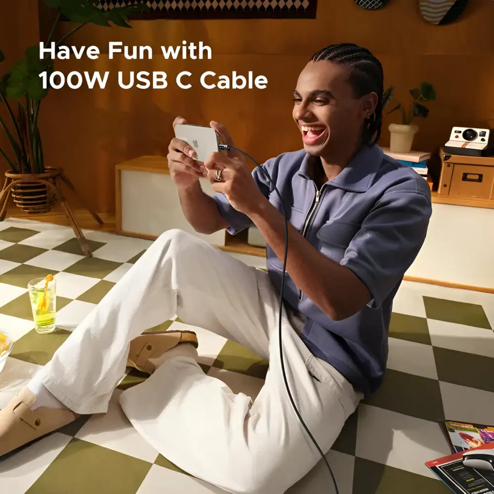 Câble UGREEN Uno 100W USB-C vers USB-C avec Écran LED Intégré (1m)
