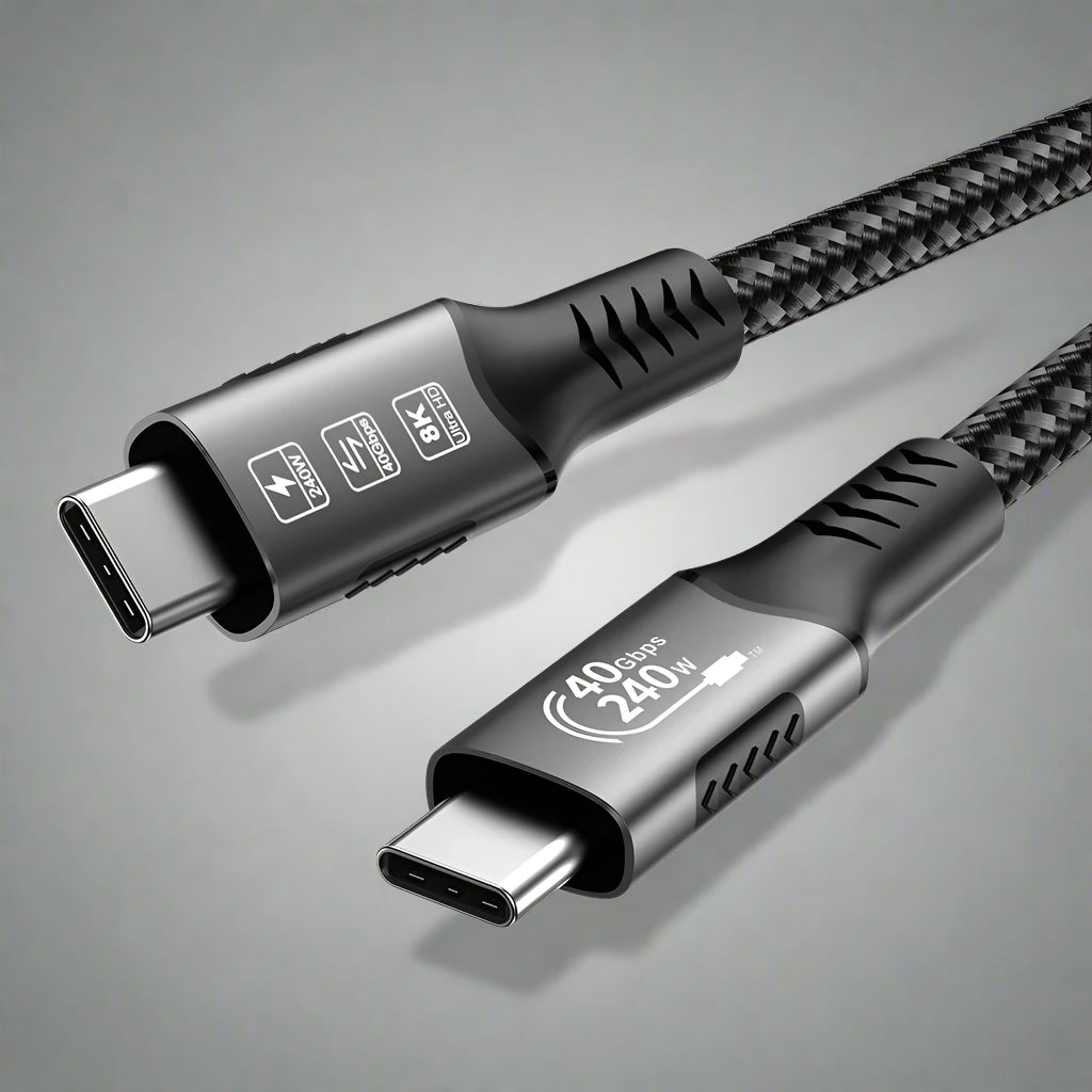 Cable USB4 40Gbps 48V 240W Thunderbolt 4 Type C to C