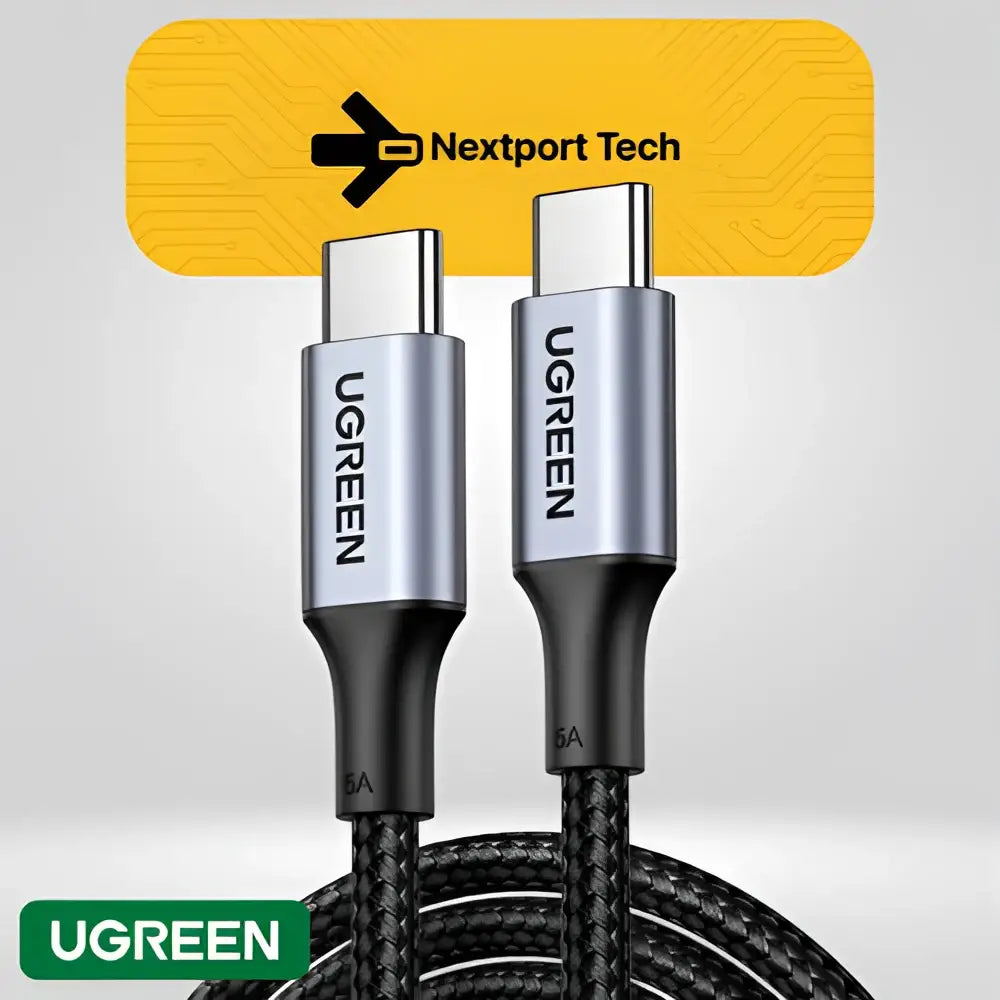 Câble de Charge Ultra-Rapide UGREEN 100W USB-C vers USB-C (Tressé)